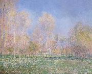 Spring in Giveryny, Claude Monet